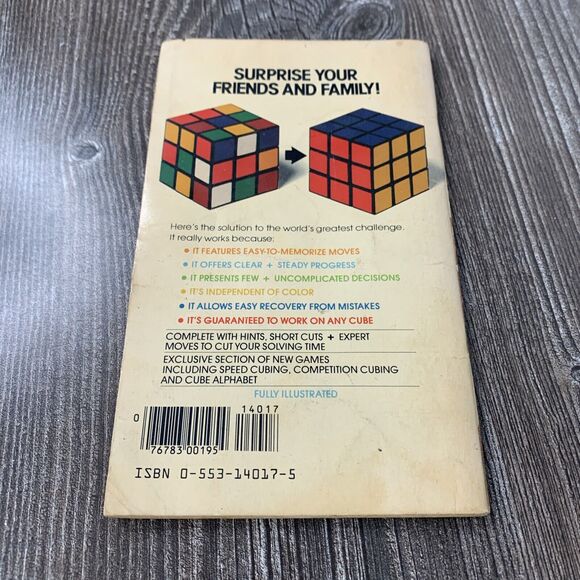1981 The Simple Solution To Rubik's Cube by James G. Nourse 1981 - Picture 7 of 9